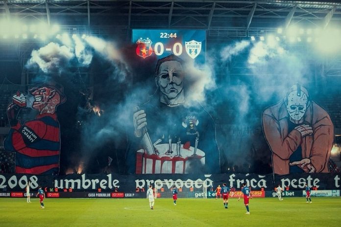 Scenografia sezonului in Romania, marca Peluza Sud Steaua Scenografia sezonului in Romania, marca Peluza Sud Steaua